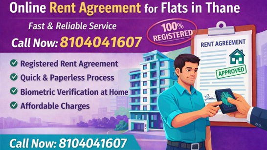 Online rent agreement thane for flat